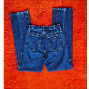 Vintage 70s Wrangler Jeans | High Waist Straight Leg | Mid Blue Wash | Size 25